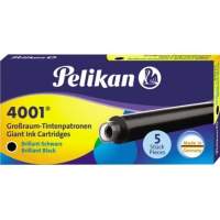Pelikan ink cartridge 4001 GTP/5 310615 brilliant black 5 pieces/pack.